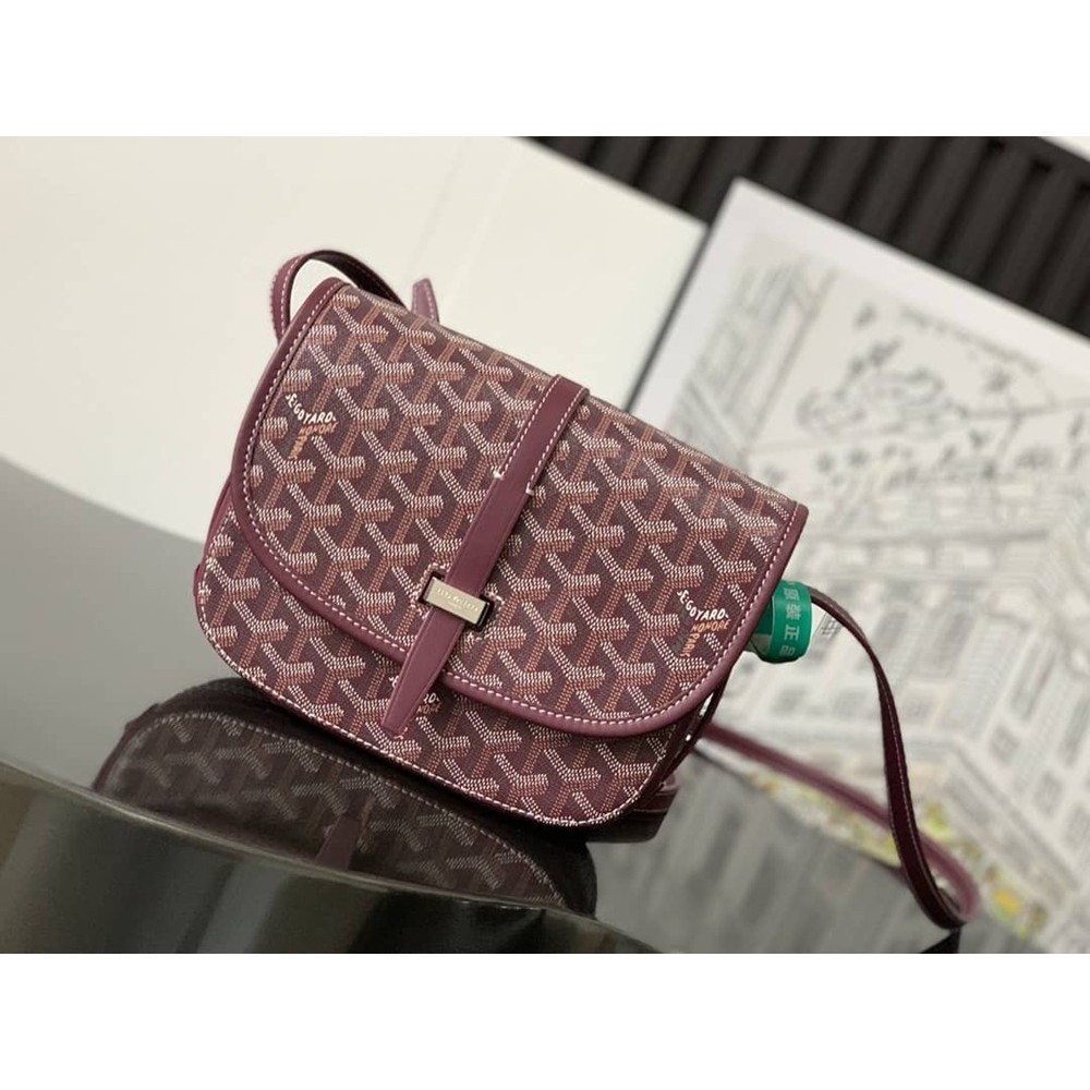 Goyard Belvedere PM Bag Burgundy