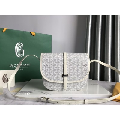 Goyard Belvedere PM Bag White