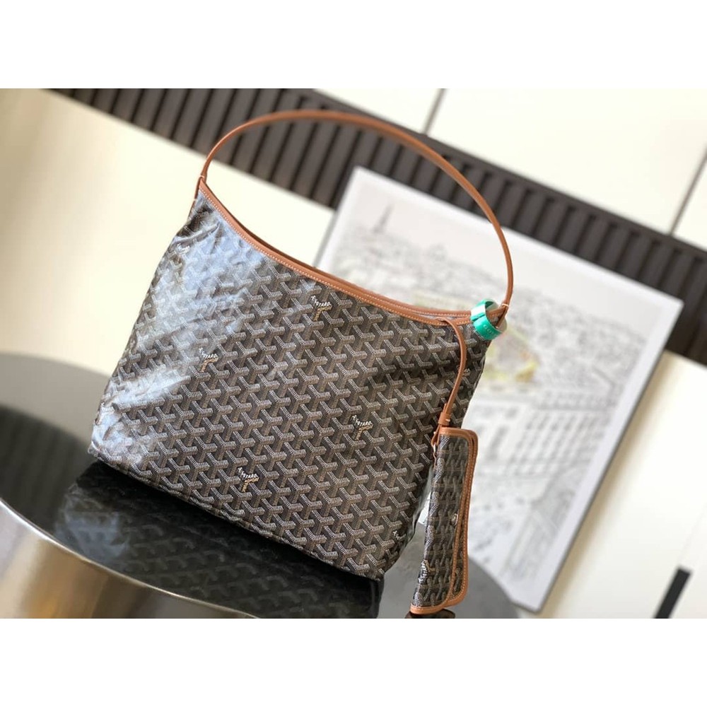 Goyard Boheme Hobo Bag Black & Tan