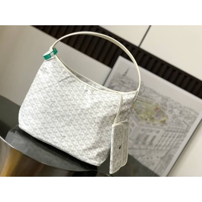 Goyard Boheme Hobo Bag White