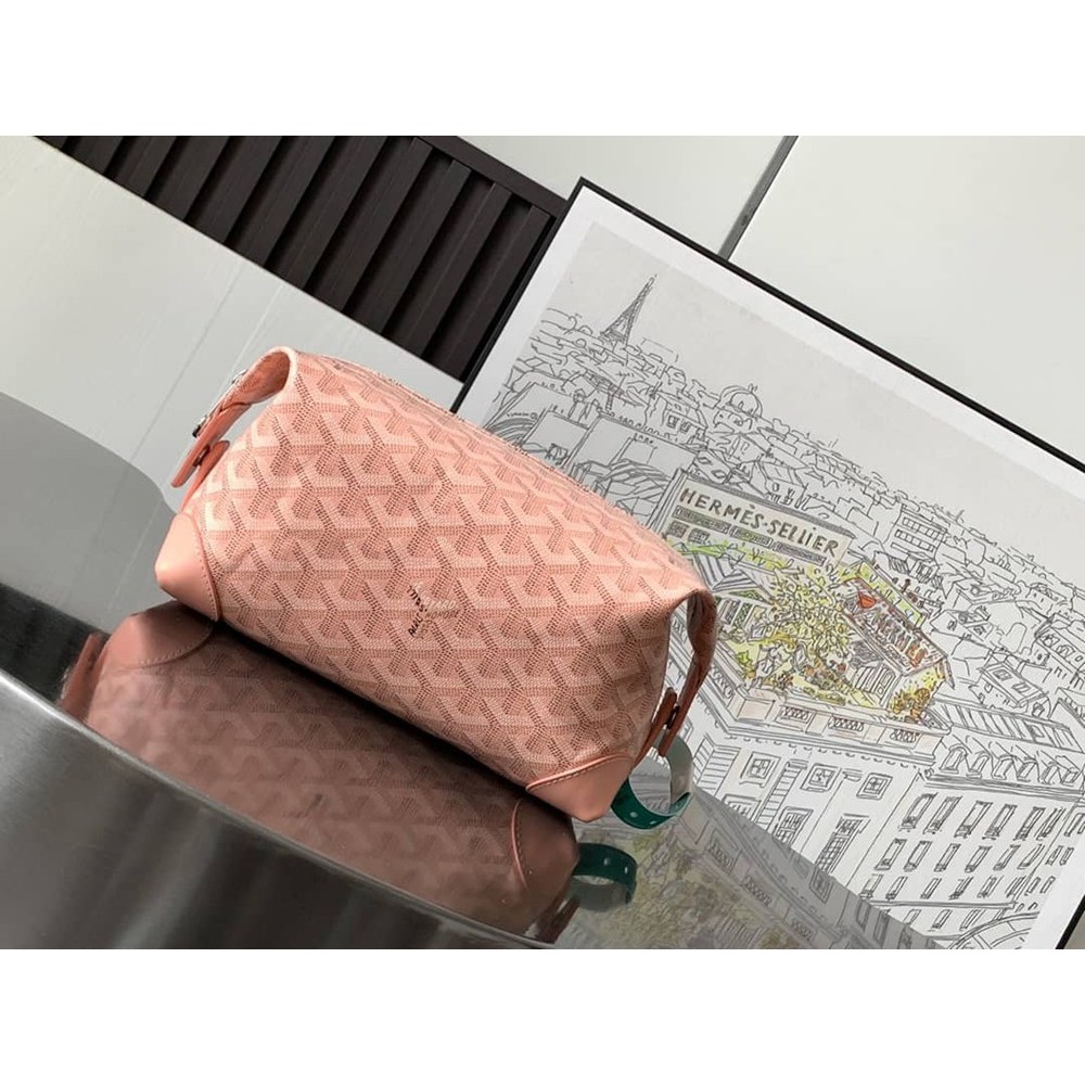 Goyard Bowling 25 Toiletry Bag Pink