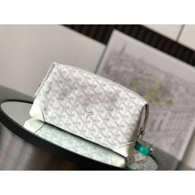 Goyard Bowling 25 Toiletry Bag White