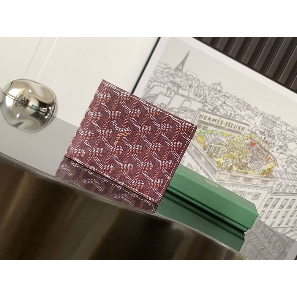 Goyard Card Wallet Burgundy