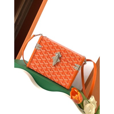 Goyard Cassette Trunk Bag Orange