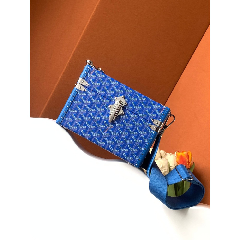 Goyard Cassette Trunk Bag Sky Blue