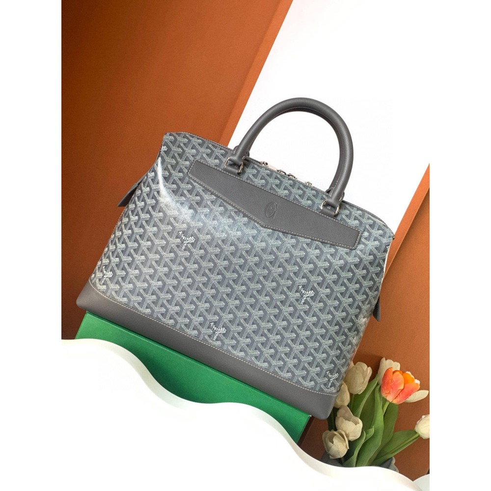 Goyard Cisalpin Document Case Grey