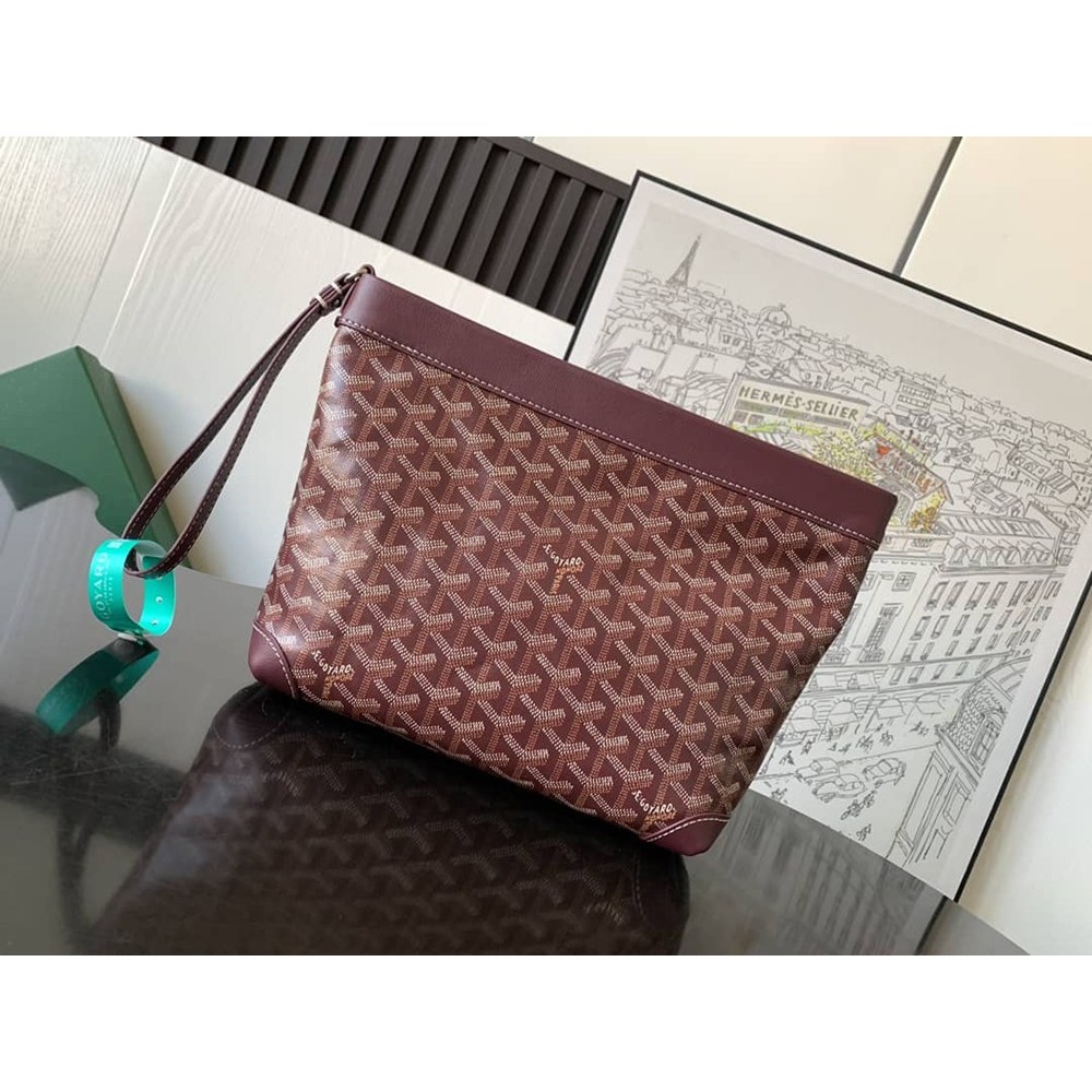 Goyard Conti Pouch Burgundy