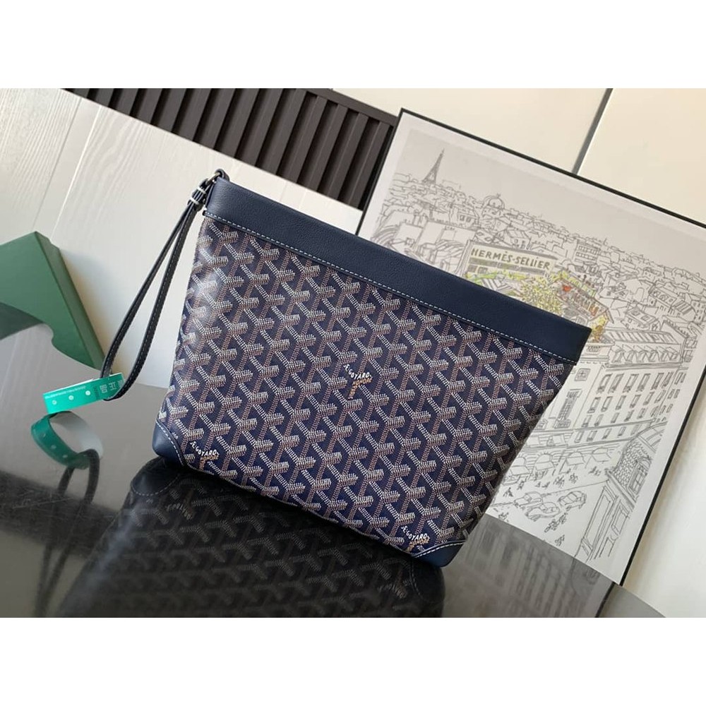 Goyard Conti Pouch Navy Blue