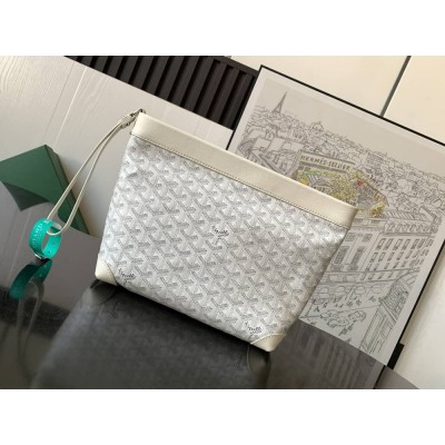 Goyard Conti Pouch White