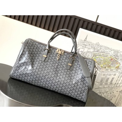 Goyard Croisiere 50 Duffle Bag Grey