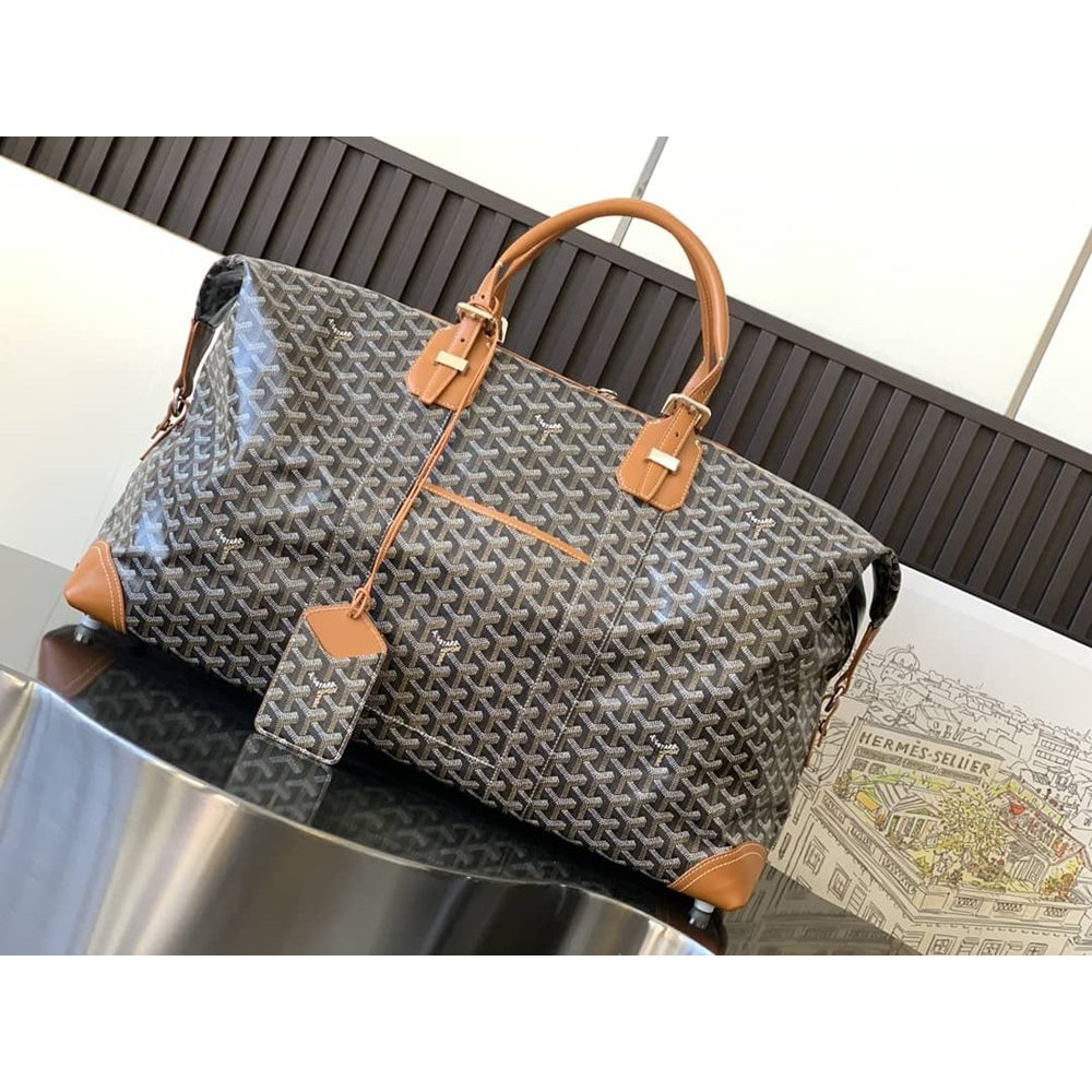 Goyard Duffle Bag 55 Black & Tan