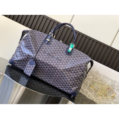 Goyard Duffle Bag 55 Navy Blue