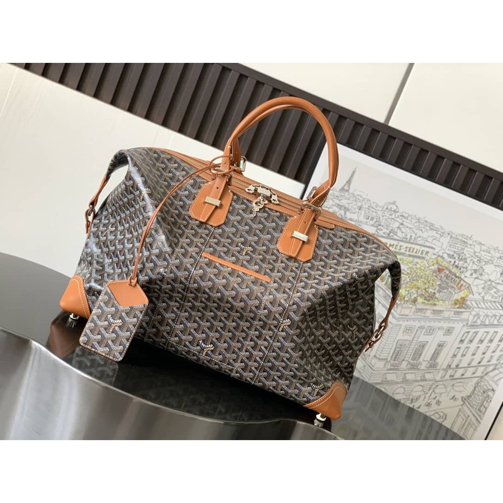 Goyard Duffle Bag Bowling 55 Black & Tan