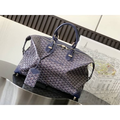 Goyard Duffle Bag Bowling 55 Navy Blue