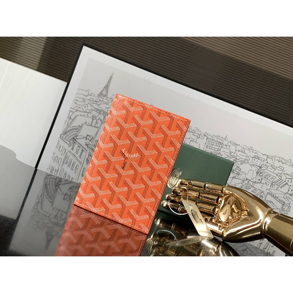 Goyard Grenelle Passport Cover Orange