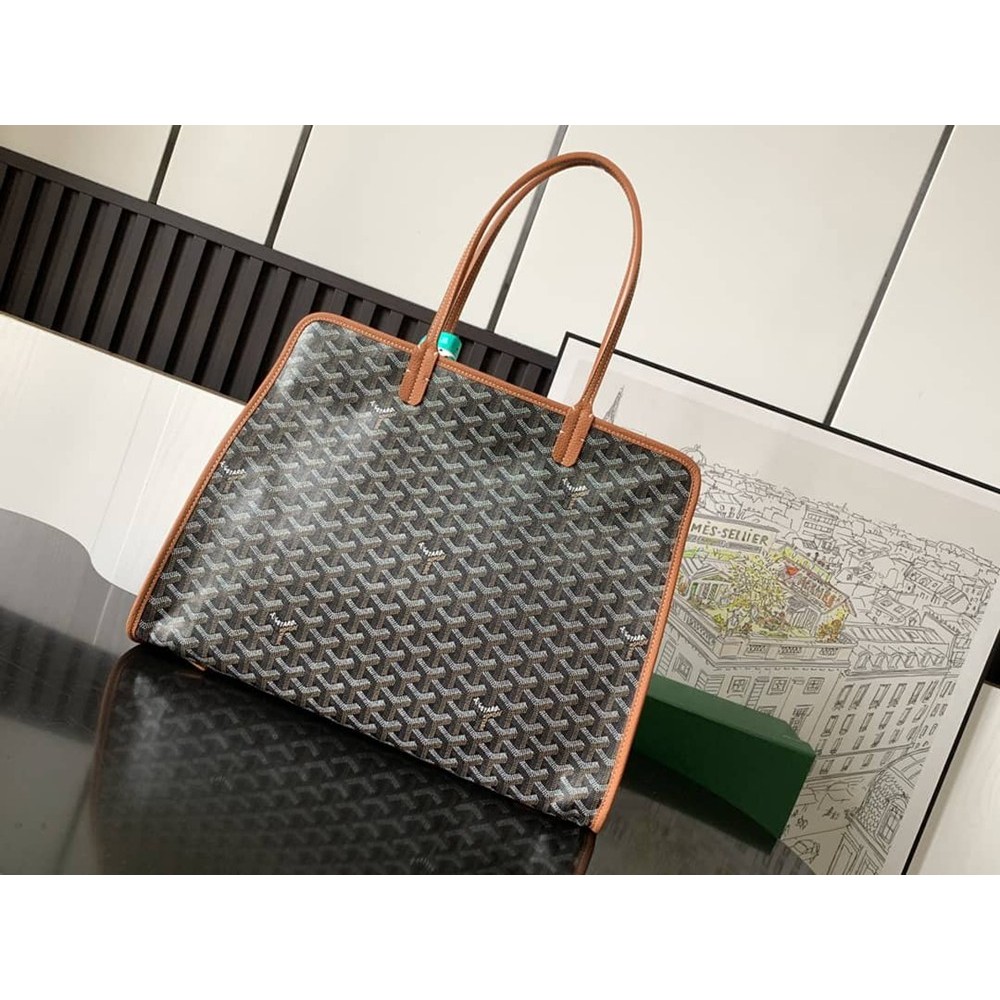 Goyard Hardy PM Bag Black & Tan