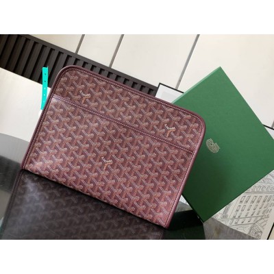 Goyard Jouvence GM Toiletry Bag Burgundy