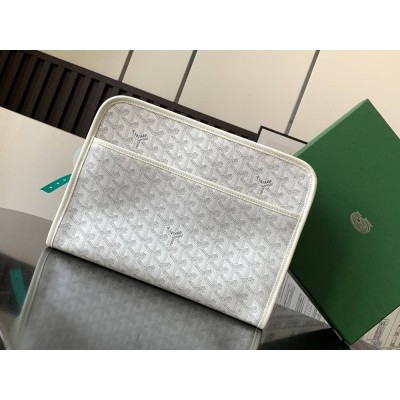 Goyard Jouvence GM Toiletry Bag White