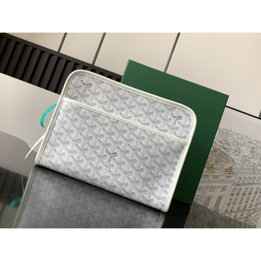 Goyard Jouvence MM Toiletry Bag White