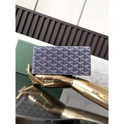 Goyard Long Wallet Navy Blue