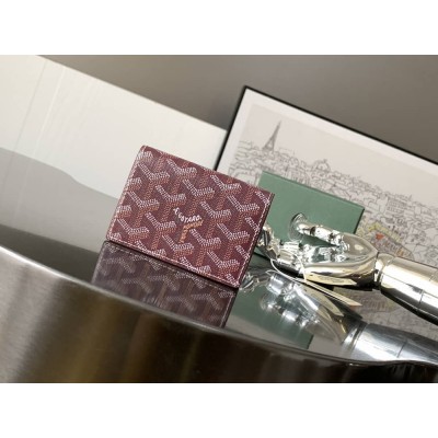 Goyard Malesherbes Card Wallet Burgundy