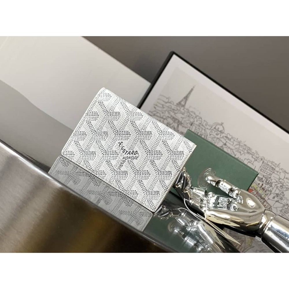 Goyard Malesherbes Card Wallet White