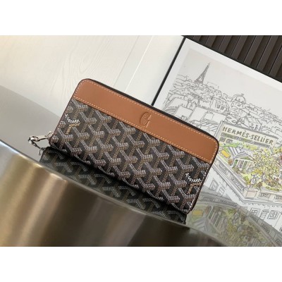 Goyard Matignon GM Wallet Black & Tan