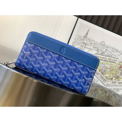 Goyard Matignon GM Wallet Sky Blue