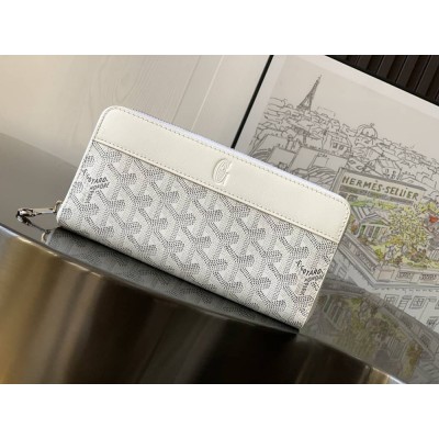 Goyard Matignon GM Wallet White