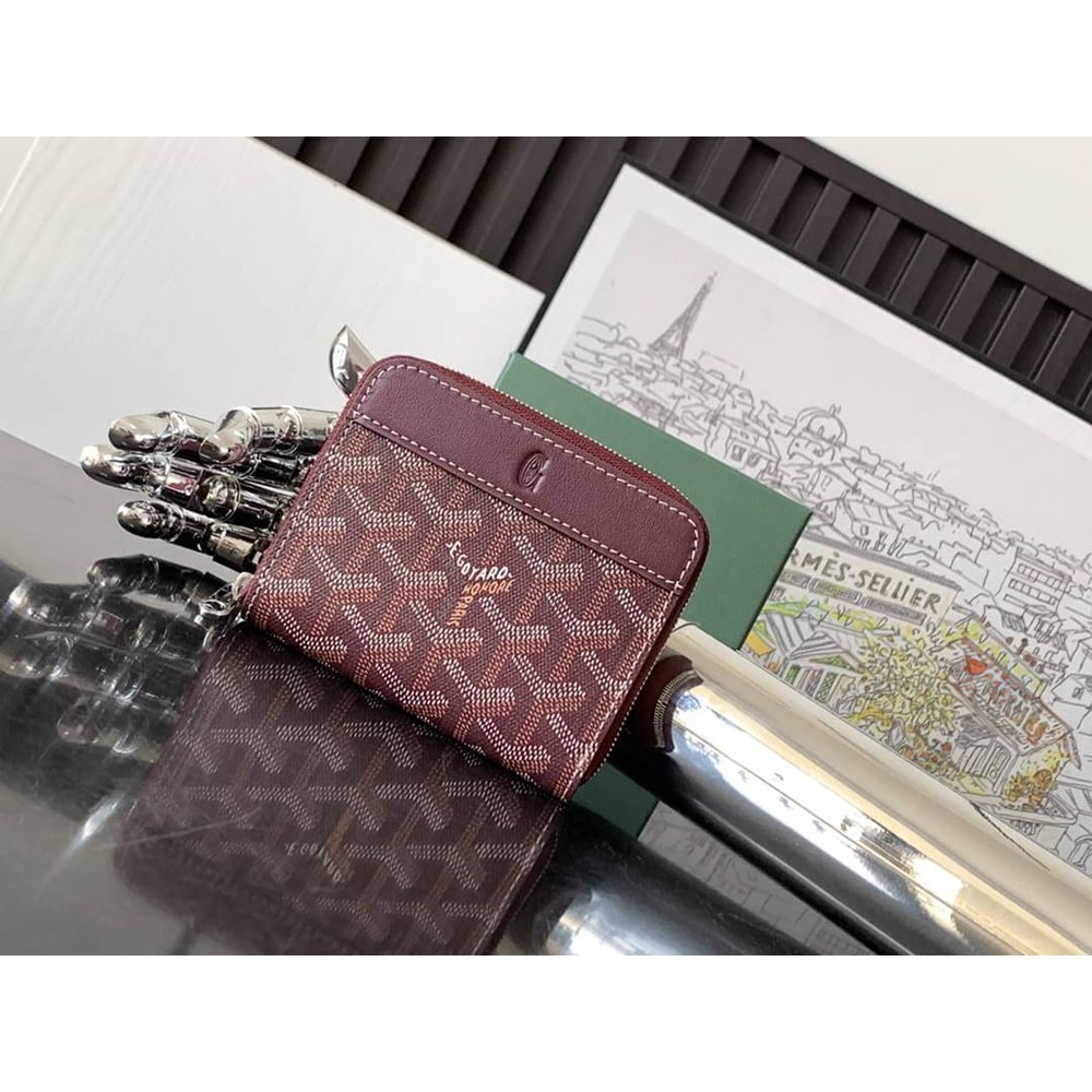 Goyard Matignon Mini Wallet Burgundy