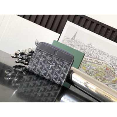 Goyard Matignon Mini Wallet Grey