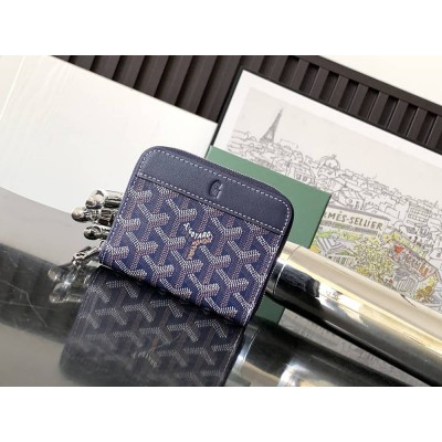 Goyard Matignon Mini Wallet Navy Blue