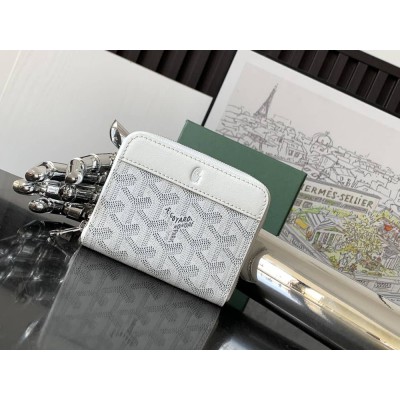 Goyard Matignon Mini Wallet White