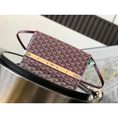 Goyard Monte-Carlo PM Clutch Burgundy