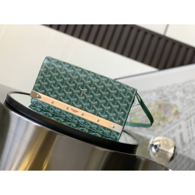 Goyard Monte-Carlo PM Clutch Green