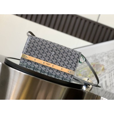 Goyard Monte-Carlo PM Clutch Grey