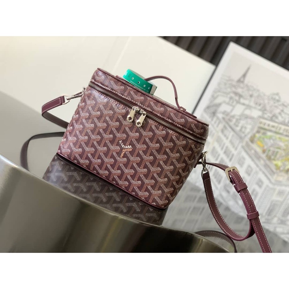 Goyard Muse Vanity Case Burgundy