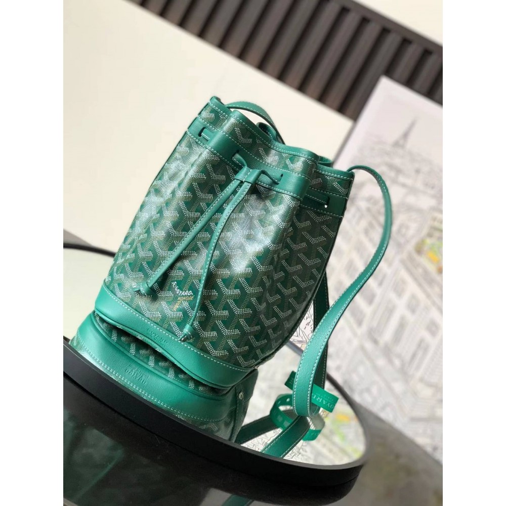 Goyard Petit Flot Bucket Bag Green