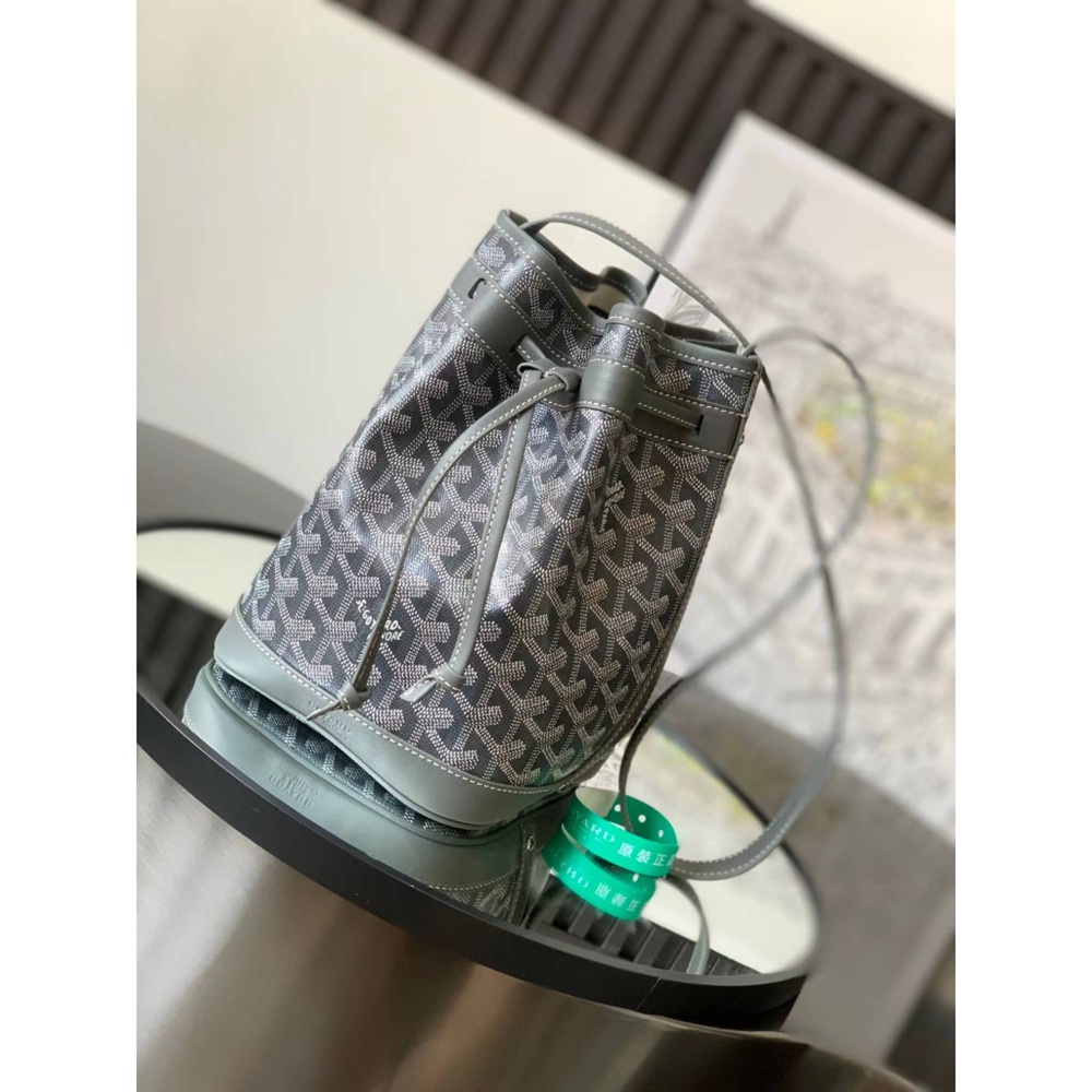 Goyard Petit Flot Bucket Bag Grey