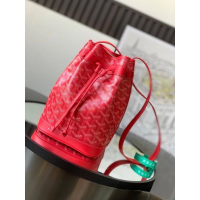 Goyard Petit Flot Bucket Bag Red