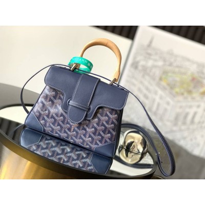 Goyard Saigon Souple Mini Bag Navy Blue