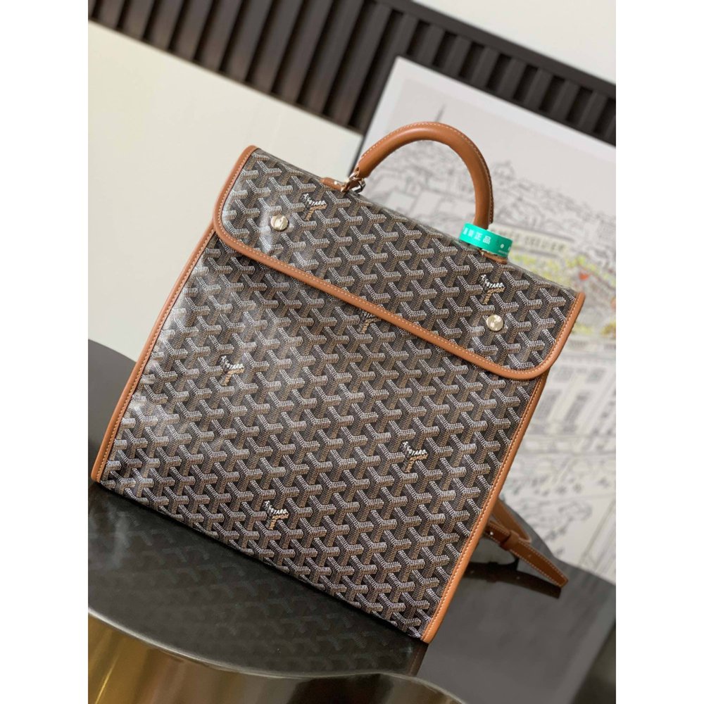 Goyard Saint Leger Backpack Black & Tan