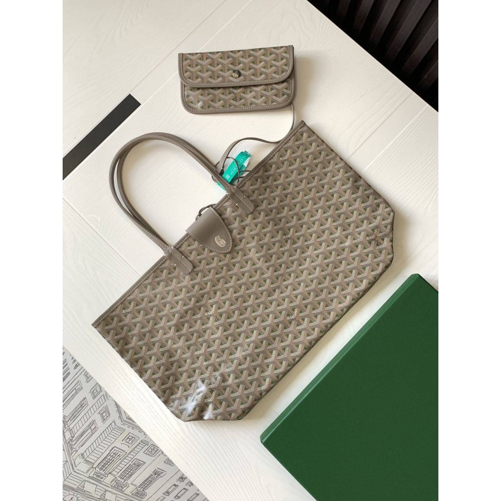 Goyard Saint Louis Goyardine Claire Voie PM Bag Khaki