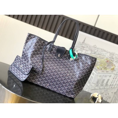 Goyard Saint Louis PM Bag Navy Blue