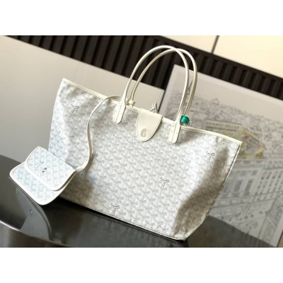 Goyard Saint Louis PM Bag White