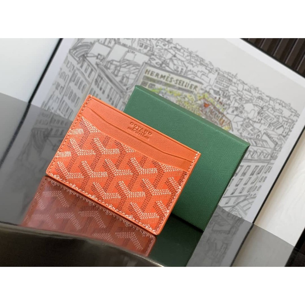 Goyard Saint-Sulpice Card Wallet Orange