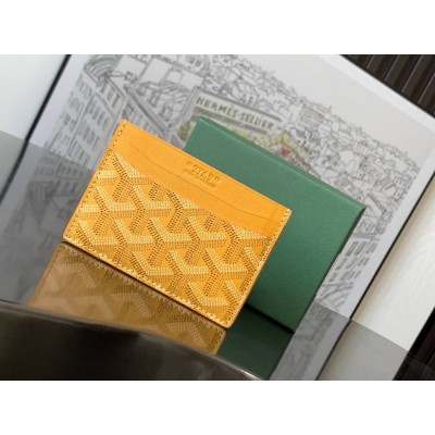 Goyard Saint-Sulpice Card Wallet Yellow