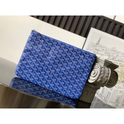 Goyard Senat MM Pouch Sky Blue