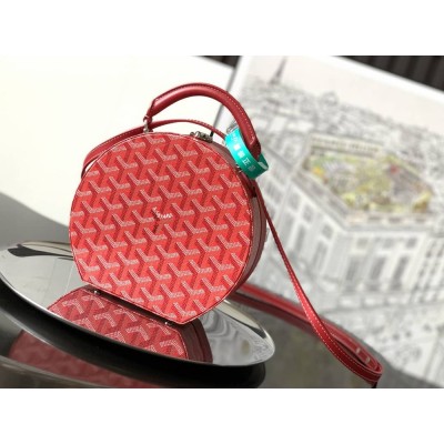 Goyard The Alto Hatbox Trunk Bag Red