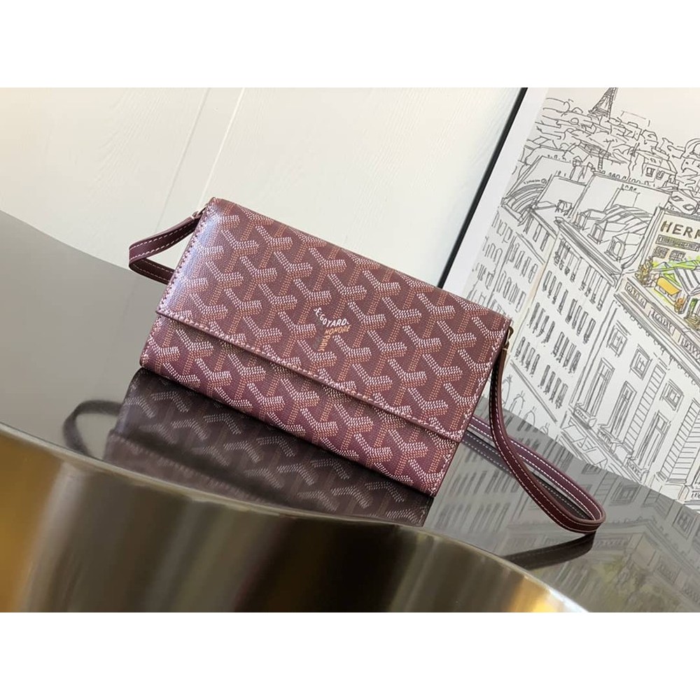 Goyard Varenne Continental Wallet Burgundy